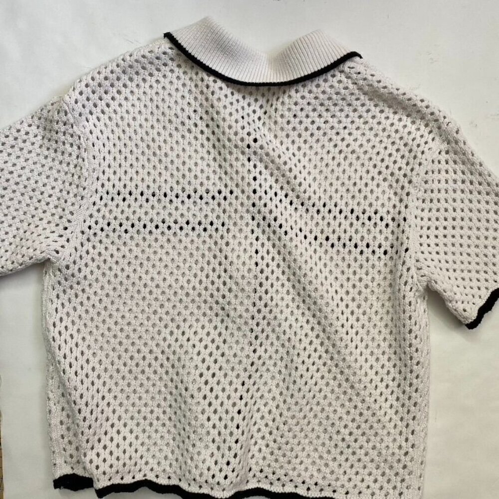 Abercrombie & Fitch Button Front Collar Sweater Feminine Top Size Small. B4 - Picture 9 of 9